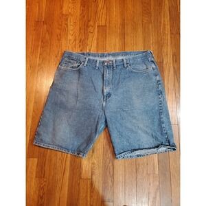 Wrangler Men's 44 x 9 Relaxed Fit Utility Shorts Denim Blue Jean Classic
